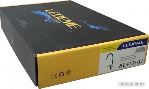Смеситель Ledeme L4132-11 (хром/бирюзовый)