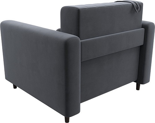 Кресло-кровать Лига диванов Лига-070 132559 (велюр Seven 17 серый)