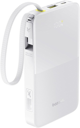 Внешний аккумулятор Baseus EnerFill FC51 Bipow2 Pro Power Bank 10000mAh (белый)
