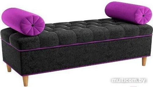 Банкетка Mebelico Глория 1 микровельвет черный