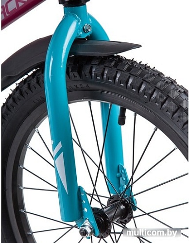 Детский велосипед Novatrack Valiant 18 2019 183VALIANT.RD9 (сиреневый/голубой)