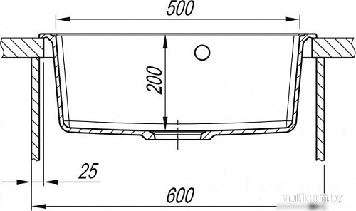 Кухонная мойка ARFEKA Dalago 57 (серый)