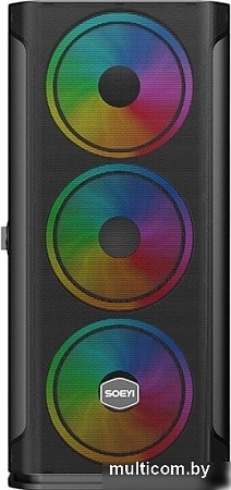 Корпус Soeyi AX1-B10 Tempered Glass