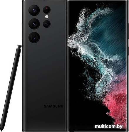 Смартфон Samsung Galaxy S22 Ultra 5G SM-S908B/DS 8GB/128GB (черный фантом)