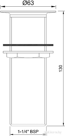 Донный клапан Jaquar ALD-CHR-705L130