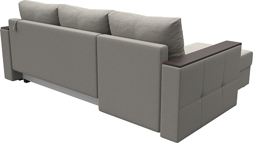 Угловой диван Лига диванов Валенсия Лайт левый 125970L (рогожка амур бежевый)