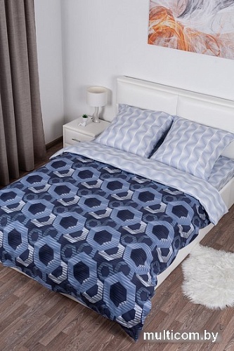 Постельное белье Миланика Призма Семейный (поплин)