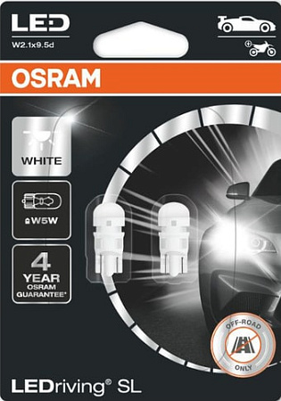 Светодиодная лампа Osram W5W LEDriving Gen3 2шт