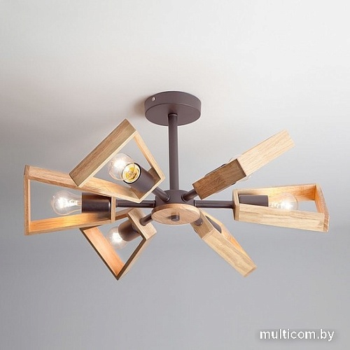 Люстра средней высоты Евросвет Klark 70056/6 (кофе)