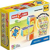 Развивающая игра Geomag Магнитные кубики зверята GM132