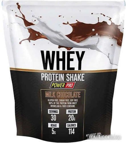 Протеин сывороточный (изолят) Power Pro Whey Shake PP982123 (900г, молочный шоколад)