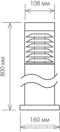 Уличный фонарь Elektrostandard Techno 1507 (черный)