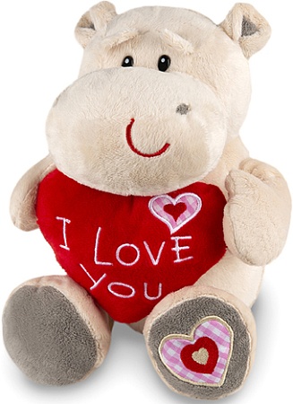 Классическая игрушка Maxitoys Бегемот Боня с сердцем MT-SUT111301-26