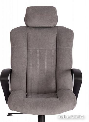 Офисное кресло TetChair Oxford хром/флок (серый)