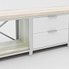 Тумба Hype Mebel Хельга 150x40 (белый-древесина белая)