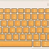 Клавиатура Xiaomi Dual Mode Wireless Keyboard XMBXJP01YM (бежевый/желтый)