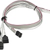 Supermicro MiniSAS - 4 SATA CBL-SAST-0616 (0.5 м, белый)