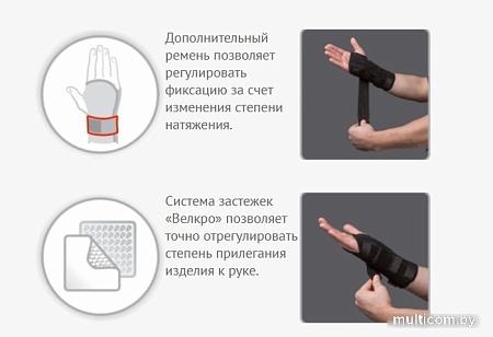 Ортез лучезапястный Prolife Orto ARH5019 (р.1)