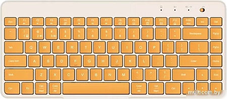 Клавиатура Xiaomi Dual Mode Wireless Keyboard XMBXJP01YM (бежевый/желтый)
