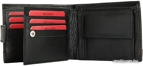 Кошелек Bellugio ZM-37-354 (черный/красный)