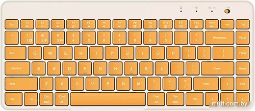 Клавиатура Xiaomi Dual Mode Wireless Keyboard XMBXJP01YM (бежевый/желтый)