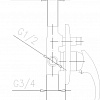 Смеситель Armatura Ametyst 409-410-00