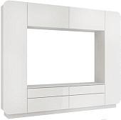 Стенка Олмеко Лаванда-2 (белый глянец)