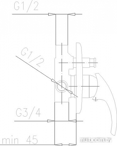 Смеситель Armatura Ametyst 409-410-00