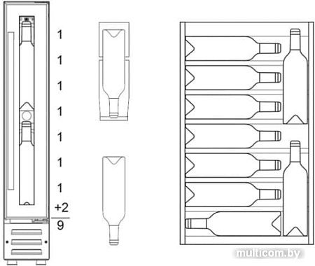 Винный шкаф Dunavox DAUF-9.22B