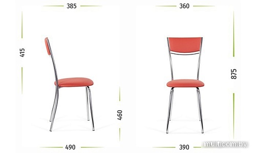 Стул UTFC Бистро М BL (Z29, красный)