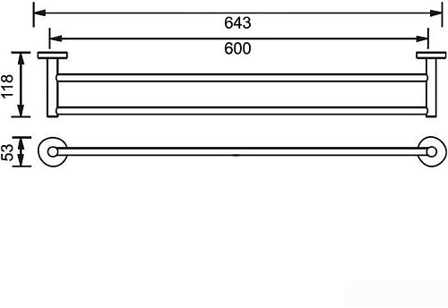 Держатель для полотенца Aquanet 4524DMB 241918