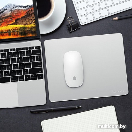 Коврик для мыши Satechi Aluminum Mouse Pad (серебристый)