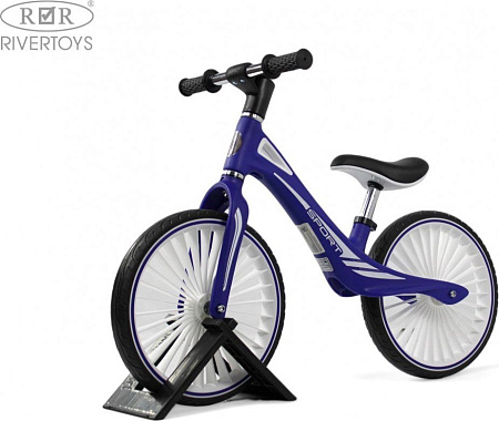 Беговел RiverToys HB-007-14 (синий)