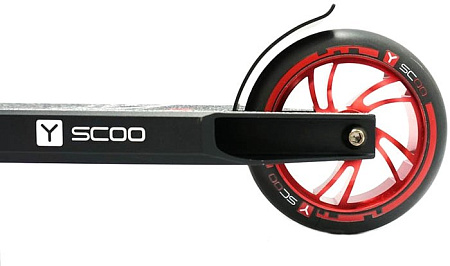 Самокат Y-Scoo Fly 120 (черный/красный)