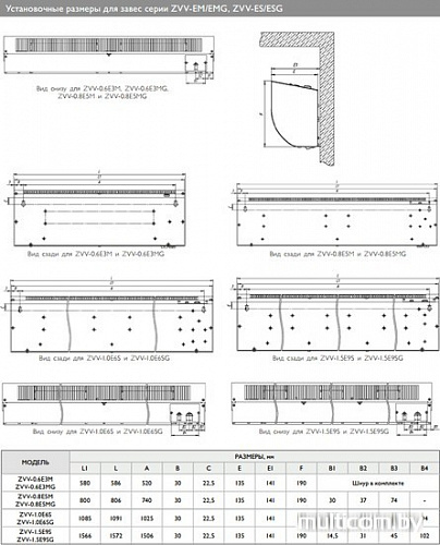 Тепловая завеса ZILON ZVV-1.0E6SG