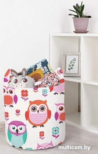 Корзина JoyArty Воспитанные совы toba_10806_S