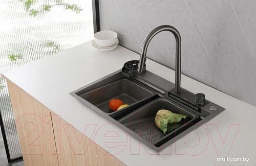 Кухонная мойка Abber Wasser Kreis AF2194NG (никель)