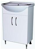 Мебель для ванных комнат СанитаМебель Тумба с умывальником Камелия-61.13 Д2 + Лидер 45 (белый)