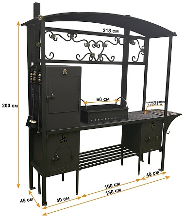 Мангал для дачи Станкоинструмент Царский 3