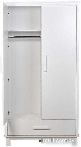 Шкаф распашной Polini Kids Simple 3410 с 1 ящиком 0002724.9 (белый)