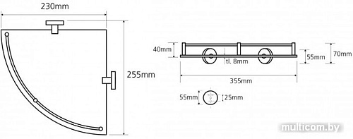 Bemeta Полка Omega 104202162