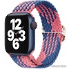 Ремешок Rumi Wick из плетеного нейлона для Apple Watch 38/40/41mm (розово-синий)