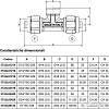 APE Тройник проходной 20x1/2&amp;quot; внеш. x20 [3733L01220]