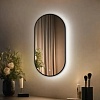 Зеркало с подсветкой eMZe 45x77 LED.UV.45.77.CHE (черный с УФ-окантовкой и подсветкой)