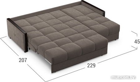 Угловой диван Moon Trade Мадрид 125 002496 (коричневый)