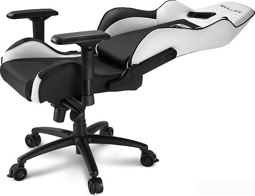 Кресло Sharkoon Shark Skiller SGS3 BK/WH (черный/белый)