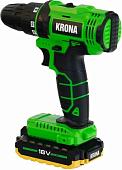 Дрель-шуруповерт Krona KN-18LI (с 2-мя АКБ, кейс)