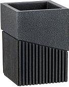 Стакан для зубной щетки и пасты Perfecto Linea 35-618303 (черный)