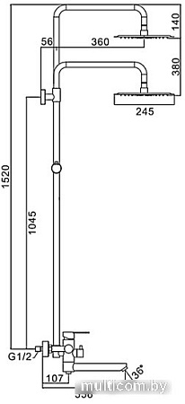 Душевая система FRAP F24801-6
