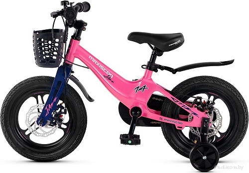 Детский велосипед Maxiscoo Jazz Pro 14 2025 MSC-J1442P (розовый сапфир, разобранный)